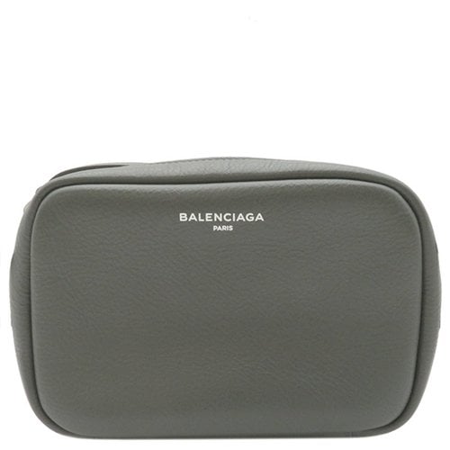 Pre-owned Balenciaga Leather Handbag In Grey