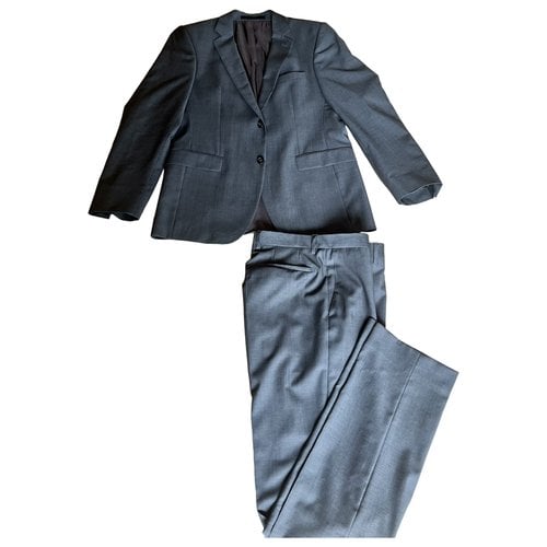 Pre-owned Strellson Wool Suit In Grey