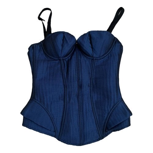 Pre-owned Agent Provocateur Corset In Navy