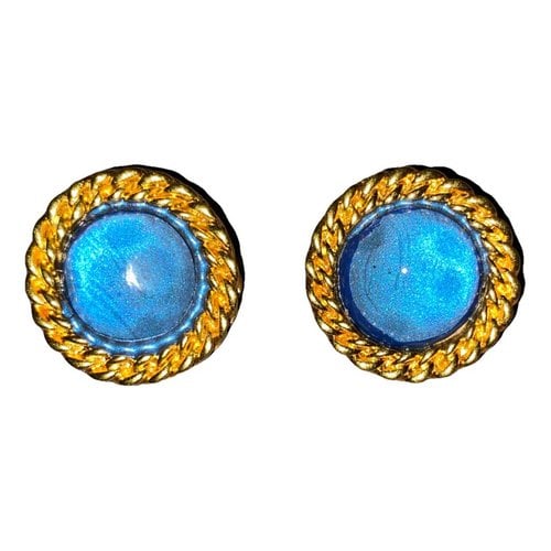 Pre-owned Chanel Earrings In Blue