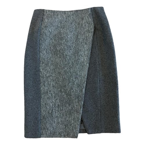Pre-owned Neil Barrett Wool Mid-length Skirt In Grey