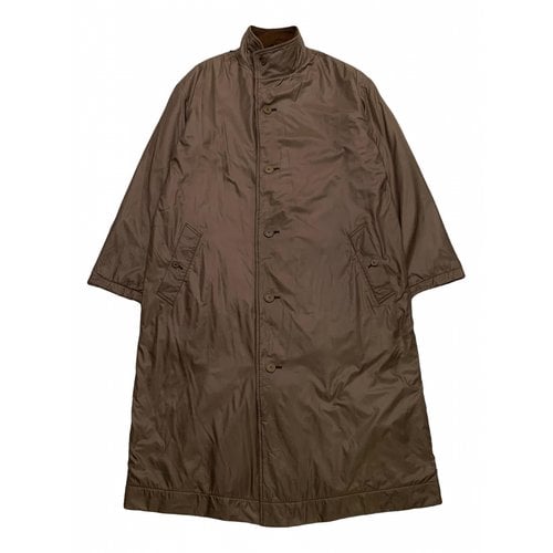 Pre-owned Issey Miyake Coat In Brown