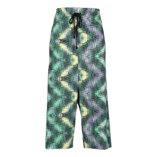 Pre-owned M Missoni Trousers In Green