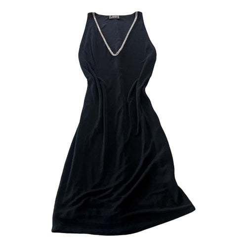 Pre-owned Versace Mini Dress In Black