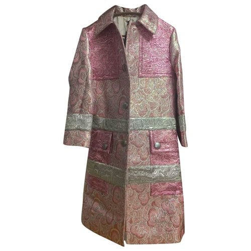 Pre-owned Miu Miu Coat In Pink