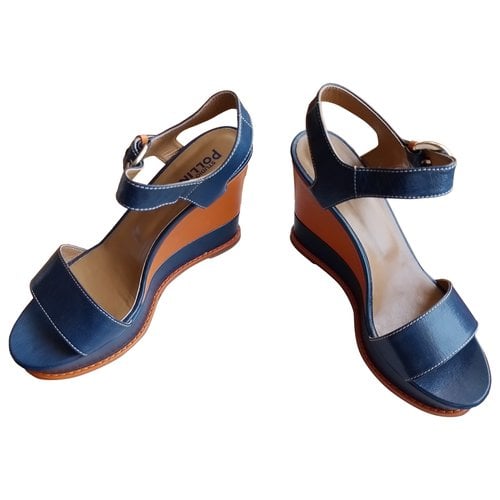 Pre-owned Pollini Leather Heels In Multicolour