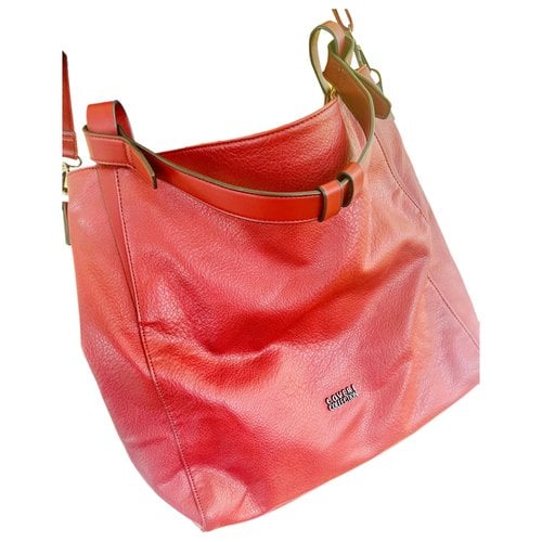 Pre-owned Enrico Coveri Vegan Leather Handbag In Red