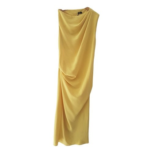 Pre-owned Joseph Dany Mid-length Dress In Yellow