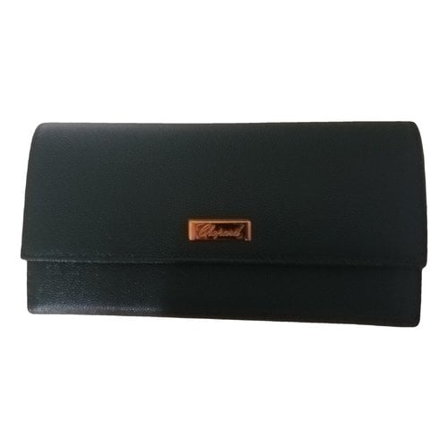 Pre-owned Chopard Leather Clutch Bag In Green
