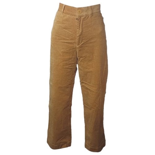 Pre-owned Sessun Straight Pants In Yellow