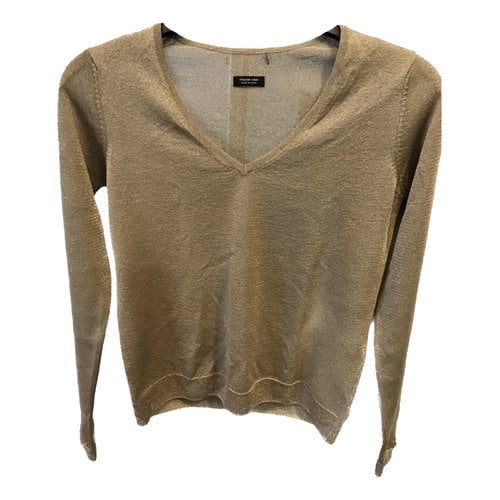 Pre-owned Massimo Dutti Blouse In Gold