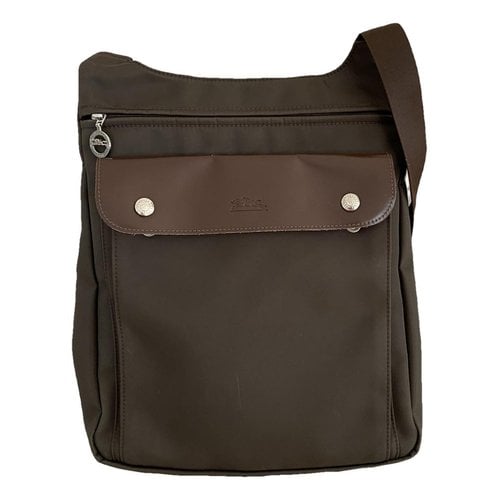 Pre-owned Longchamp Vinyl Handbag In Brown