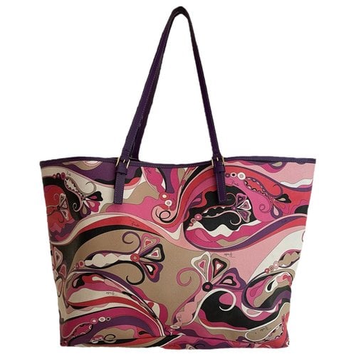 Pre-owned Emilio Pucci Cloth Handbag In Pink
