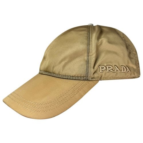 Pre-owned Prada Hat In Gold