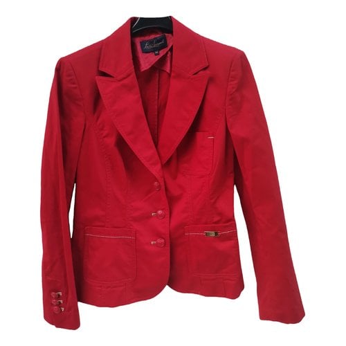 Pre-owned Luisa Spagnoli Short Vest In Red