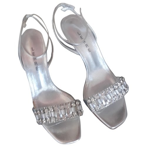 Pre-owned Lerre Leather Sandals In Silver