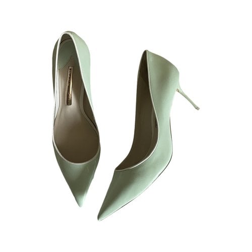 Pre-owned Sophia Webster Patent Leather Heels In Green