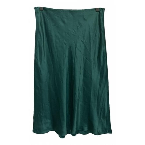 Pre-owned Rebecca Taylor Silk Mid-length Skirt In Turquoise