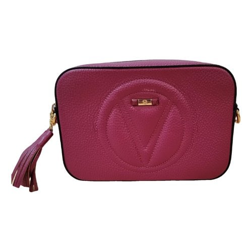 Pre-owned Valentino By Mario Valentino Leather Crossbody Bag In Purple