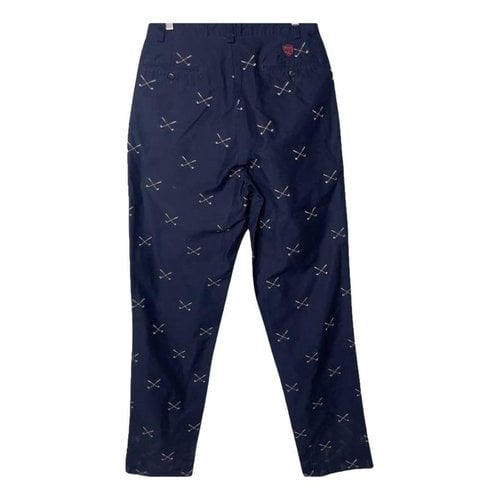 Pre-owned Polo Ralph Lauren Trousers In Navy