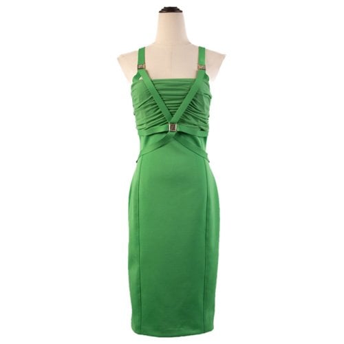 Pre-owned Versace Dress In Green