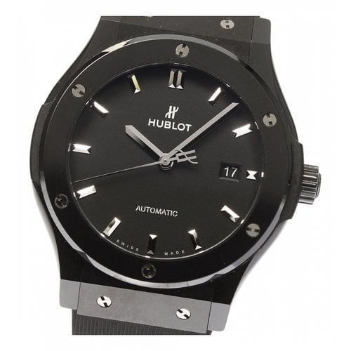 Pre-owned Hublot Ceramic Watch In Black