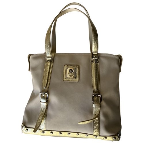 Pre-owned Piero Guidi Leather Handbag In Gold