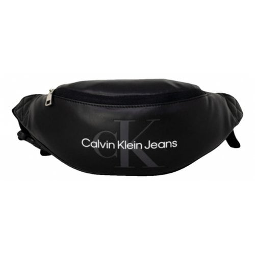Pre-owned Calvin Klein Leather Bag In Black