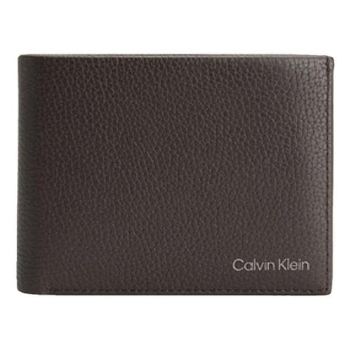 Pre-owned Calvin Klein Leather Small Bag In Brown