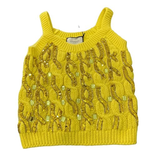 Pre-owned Gucci Wool Knitwear In Yellow