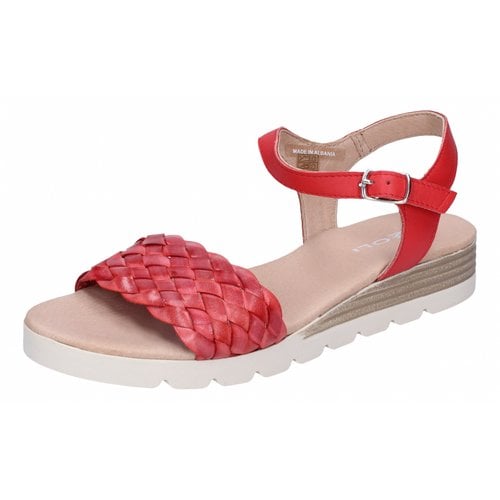Pre-owned Rizzoli Leather Sandals In Red