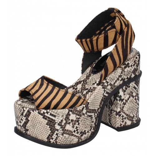 Pre-owned Jeffrey Campbell Sandals In Brown