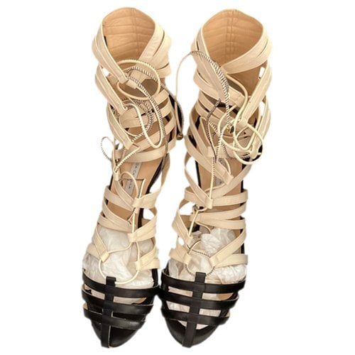Pre-owned Bionda Castana Leather Sandal In Other