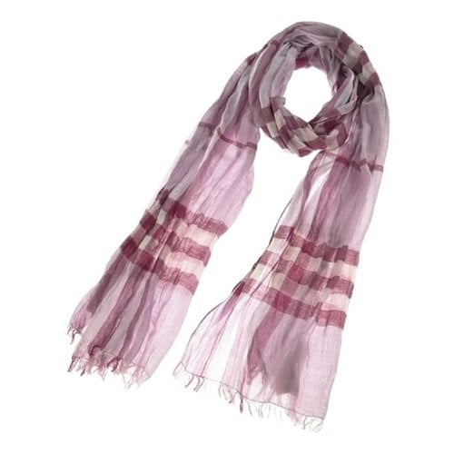 Pre-owned Burberry Wool Stole In Pink