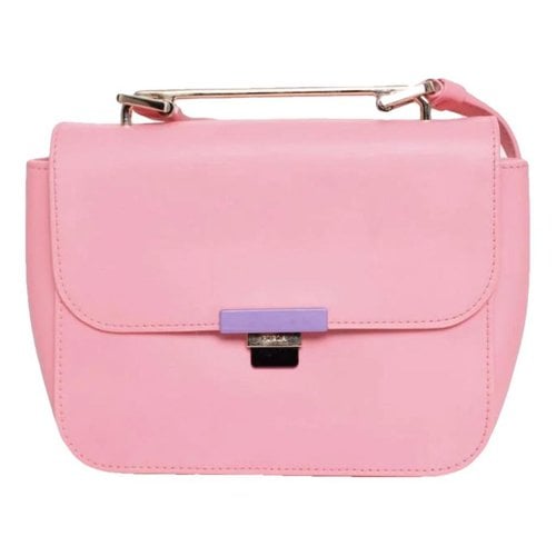 Pre-owned Furla Leather Crossbody Bag In Pink