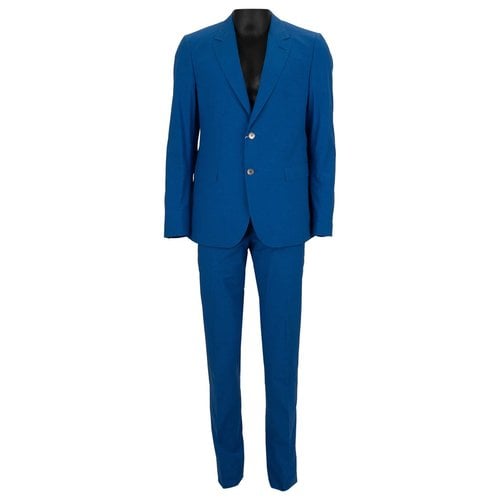 Pre-owned Moschino Suit In Blue