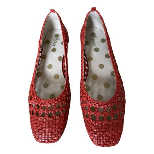 Pre-owned Boden Cloth Flats In Red