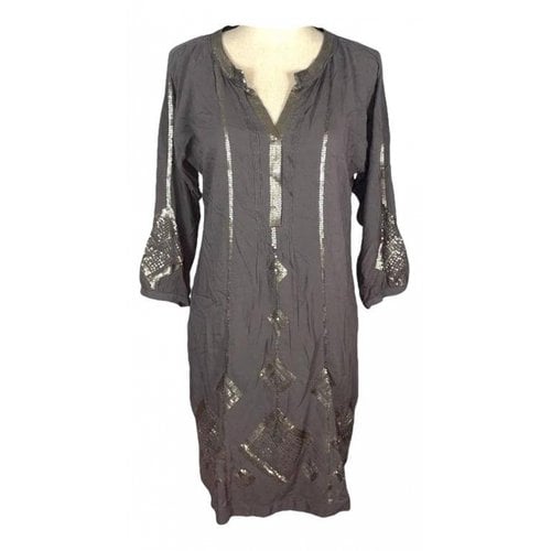 Pre-owned Massimo Dutti Mid-length Dress In Grey