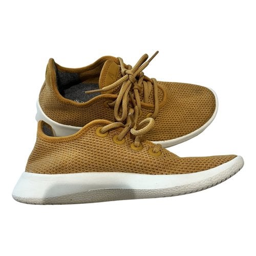 Pre-owned Allbirds Cloth Trainers In Yellow