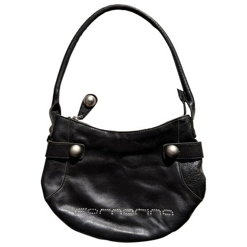 Pre-owned Fornarina Leather Handbag In Black