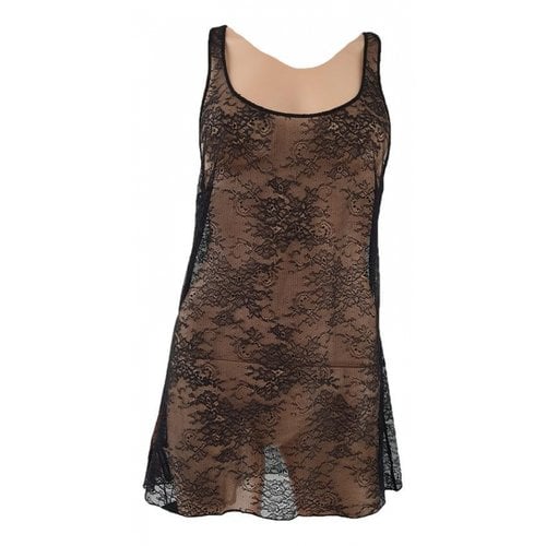 Pre-owned Andres Sarda Lace Camisole In Black