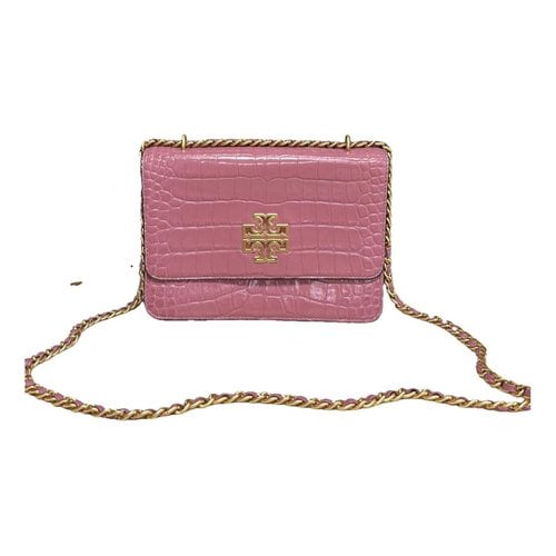 Pre-owned Tory Burch Leather Handbag In Pink
