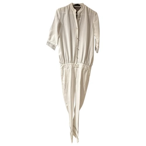 Pre-owned Compagnia Italiana Jumpsuit In White