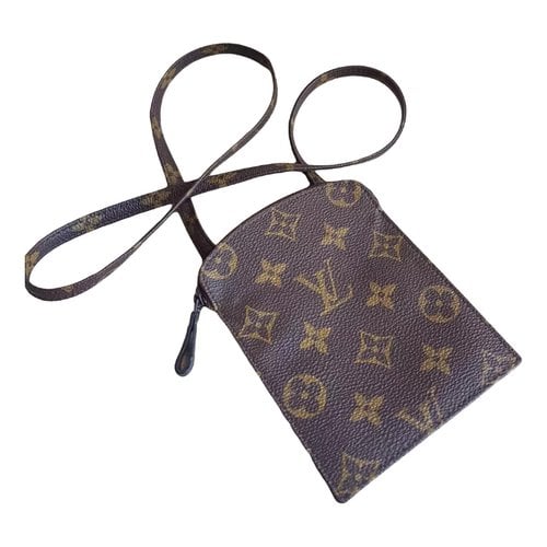 Pre-owned Louis Vuitton Cloth Necklace In Brown