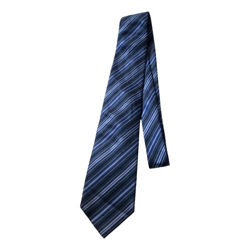 Pre-owned Rochas Silk Tie In Blue