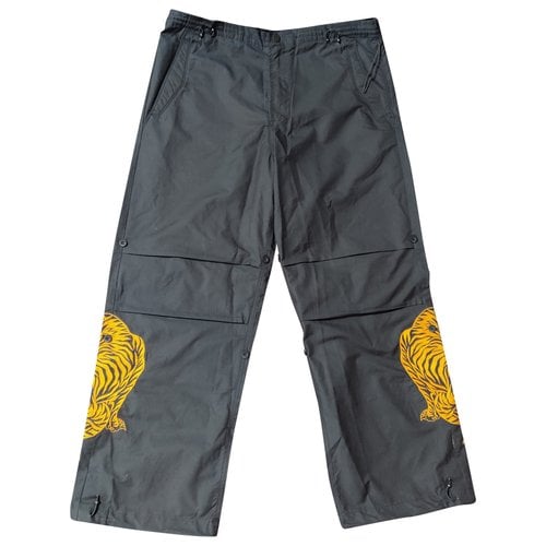 Pre-owned Maharishi Trousers In Navy