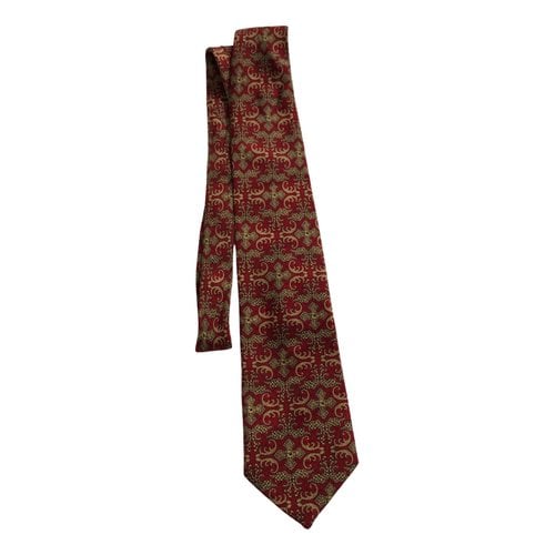 Pre-owned Dior Silk Tie In Red