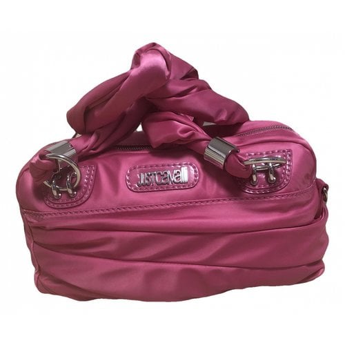 Pre-owned Just Cavalli Silk Handbag In Pink