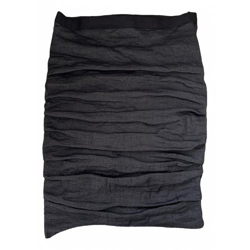 Pre-owned Lanvin Linen Mid-length Skirt In Other