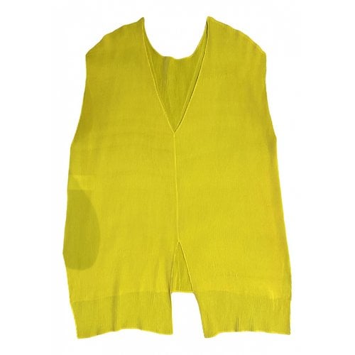 Pre-owned Sandro Top In Yellow